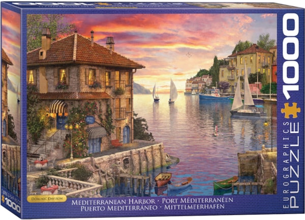 1000 Piece Jigsaw Puzzle - Mediterranean Harbor | EUROGRAPHICS