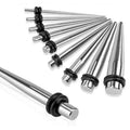 10pc Steel Stretcher Kit - 14G to 00G-My Body Piercing Jewellery