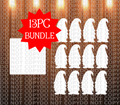 13pc gnome with sqaure bundle - WITHOUT holes - interchangeable tiered tray bundle