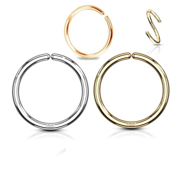 14kt Gold Continuous Ring-My Body Piercing Jewellery