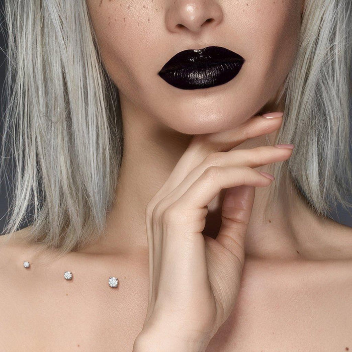 14kt Gold Gem Dermal Top 14G-My Body Piercing Jewellery