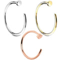 14kt Gold Nose Hoop 20G 18G-My Body Piercing Jewellery