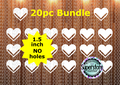 1.5 inch - Heart tassel - (great for badge reels & hairbow centers)