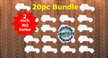 2 inch - Off road vehicle - (great for badge reels & hairbow centers)
