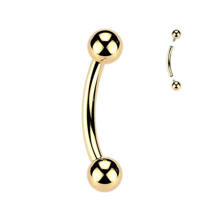24kt Gold Plated Titanium I.T. Curve