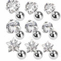 3pc Gem Cartilage Bar Pack 16G-My Body Piercing Jewellery