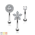 3pc Gem Curve Pack 16G 8mm (1)-My Body Piercing Jewellery