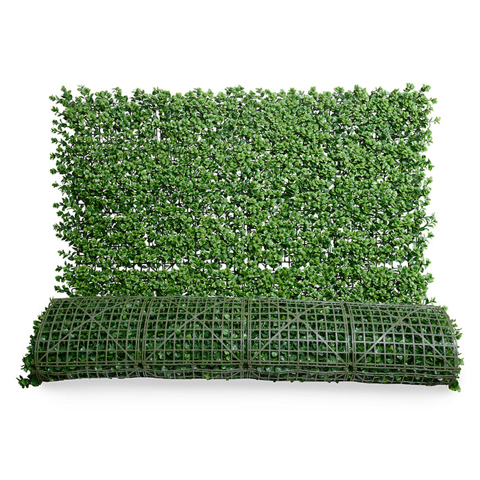 UV Resistant Pachysandra Artificial Green Wall Panel 4' W x 8' H Outdoor - Enduraleaf by New Growth Designs