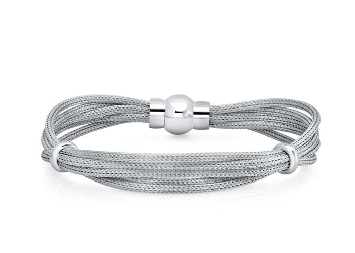 5-Strand Rodondo Sterling Bracelet | Washington Diamond