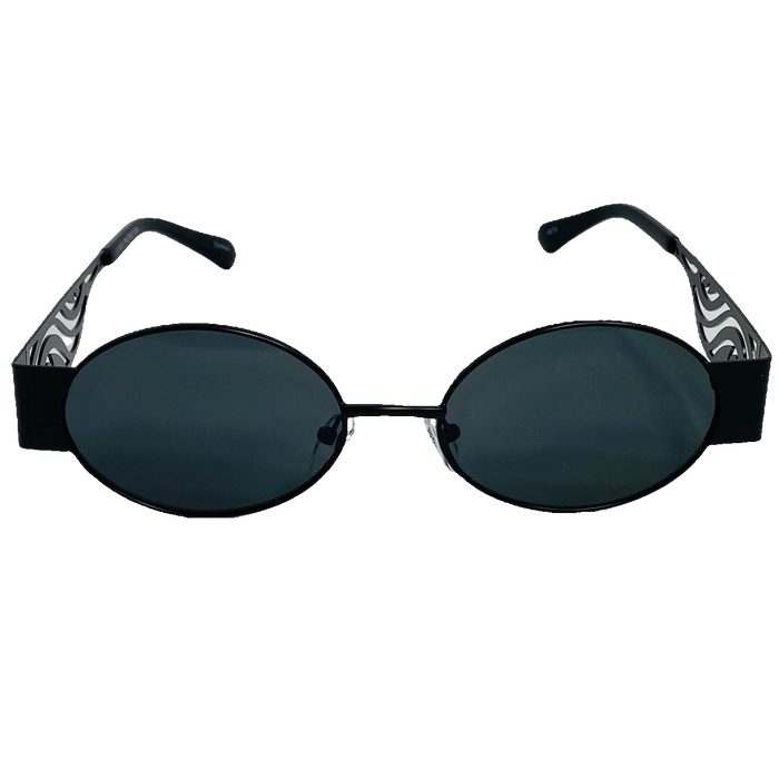 Black Oval Lens Sunglasses