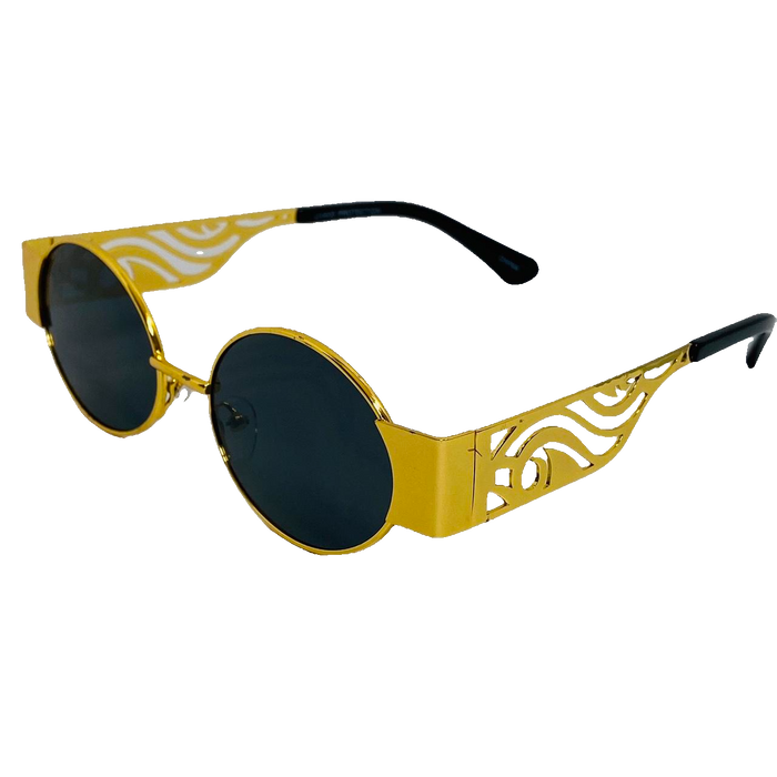 6046 (C) | Oval Lens Sunglasses with unique arm design