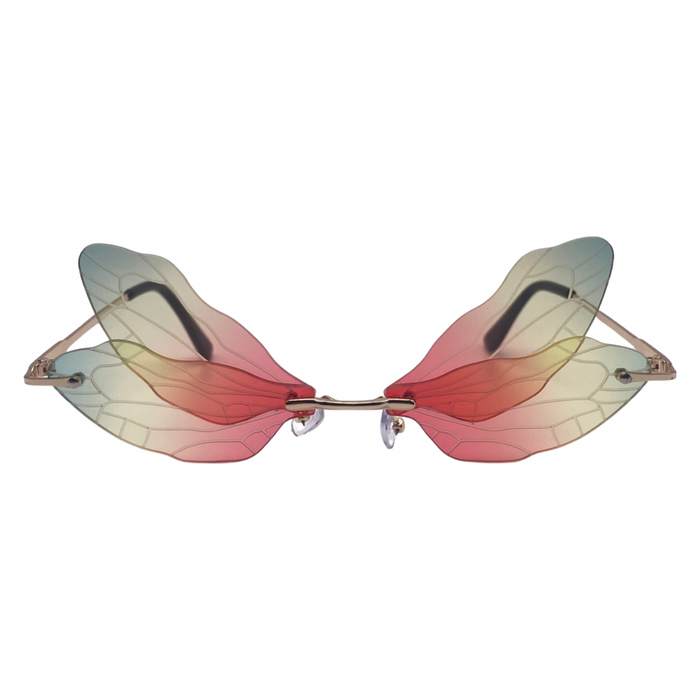 Rainbow Dragonfly Novelty Sunglasses