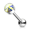 7mm Gem Top Barbell 14G-My Body Piercing Jewellery