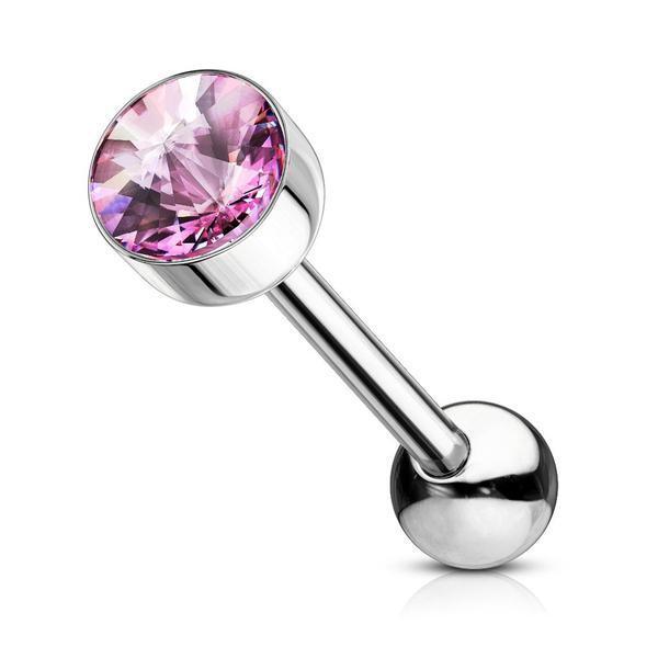 7mm Gem Top Barbell 14G-My Body Piercing Jewellery