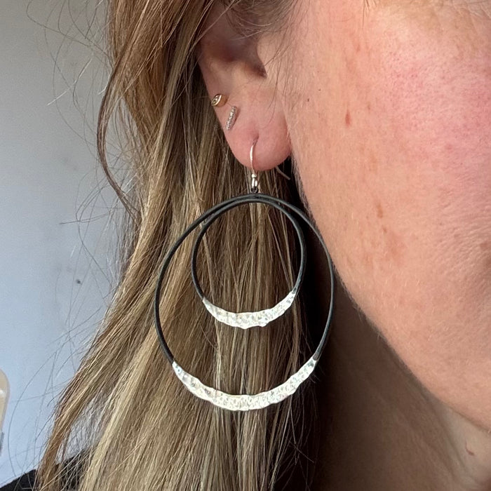 Large Double Eclipse Earrings E1628