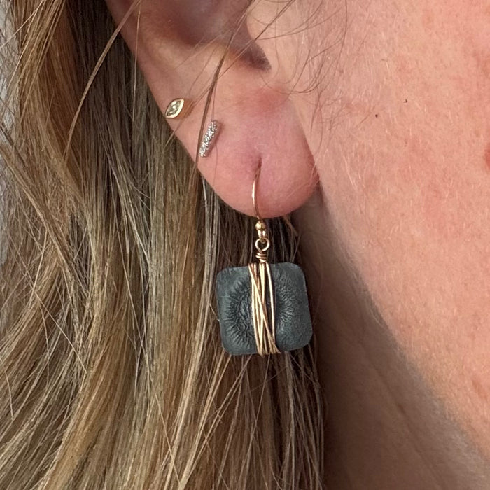 Funky Square Earrings (E460)