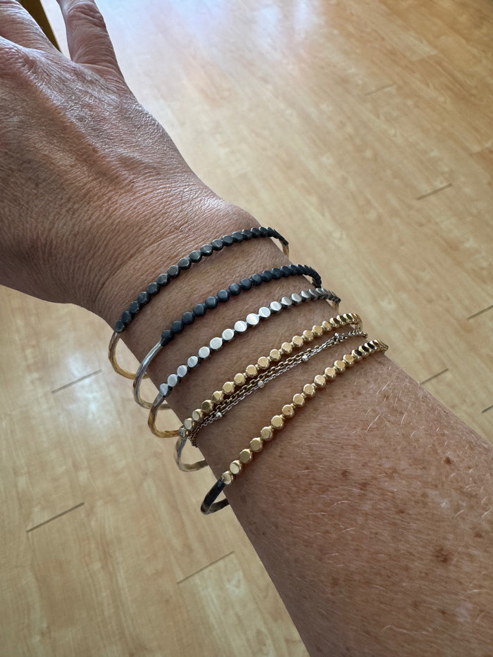 Signature Dot and Hammer Bangle