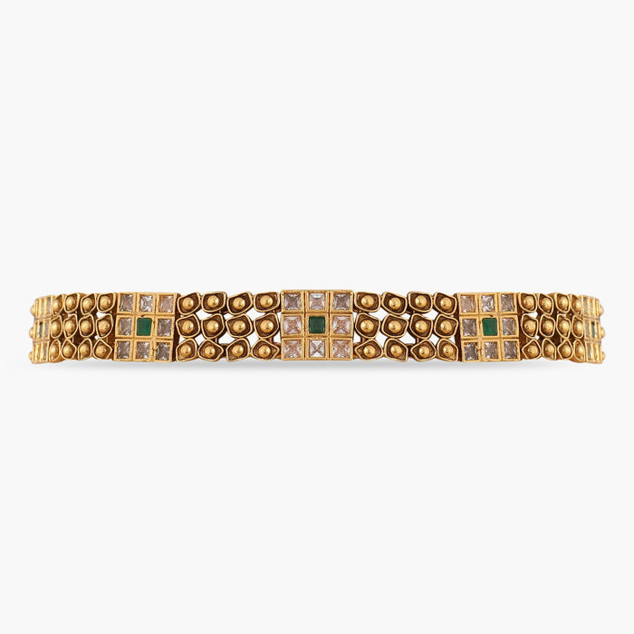Abstract Square Antique Choker