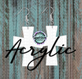 Acrylic Cross Earrings -   5 & 10 pairs 1.5 & 2 inch size - Sublimation Acrylic
