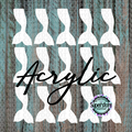 Acrylic Mermaid Tail - 10 or 20 count  1.5 & 2 inch size - Sublimation Acrylic