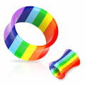 Acrylic Pride Tunnel 6mm-14mm-My Body Piercing Jewellery