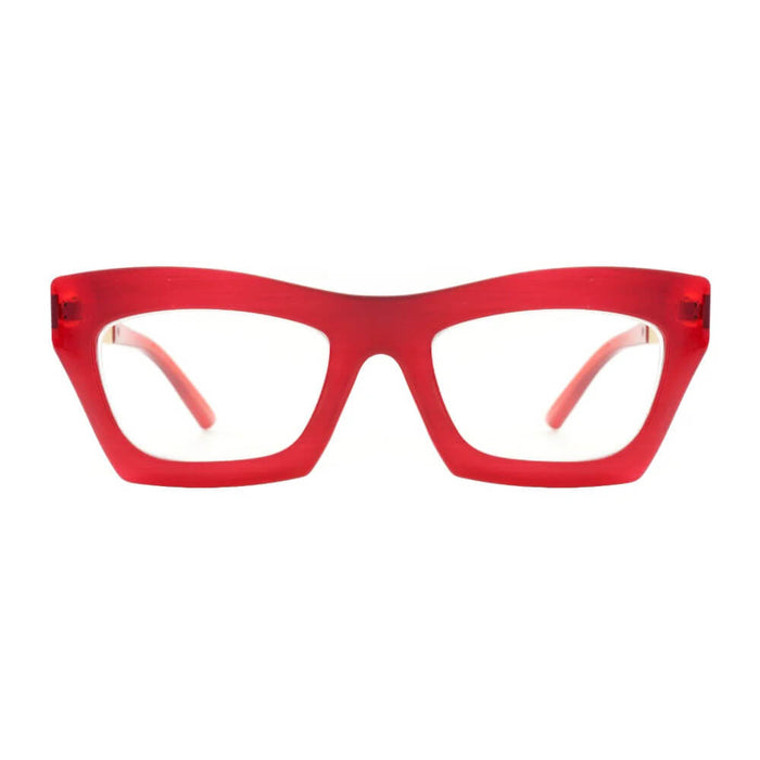 Alexa Blue Light Readers in Red with Gold - Mildred Hoit