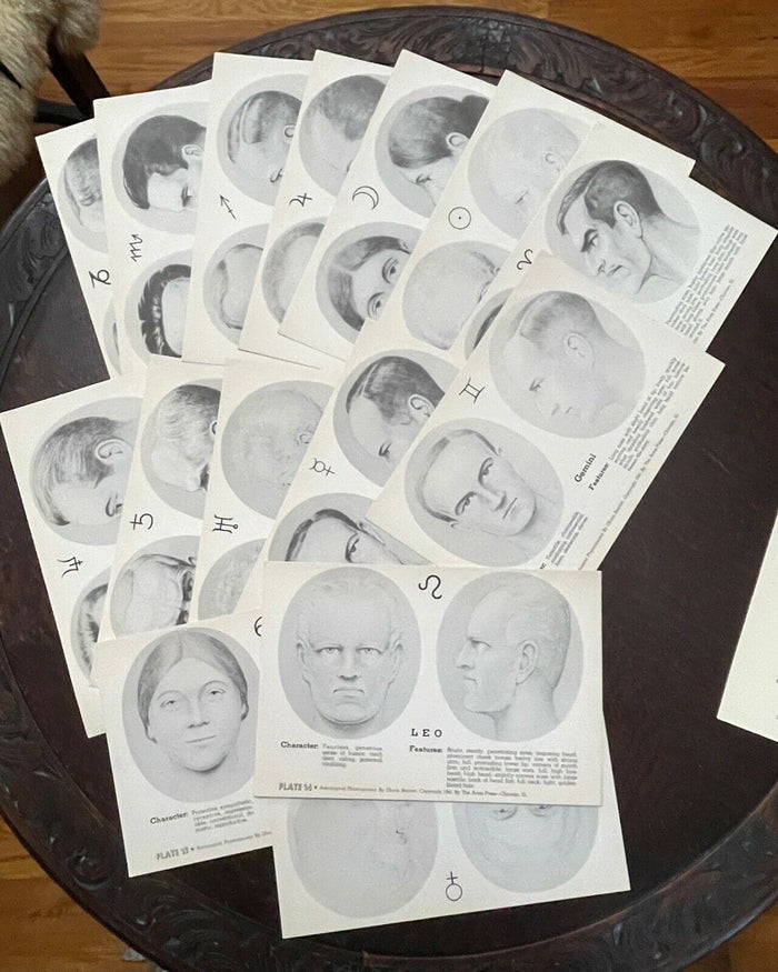 ASTROLOGICAL PHYSIOGNOMY - 1st 1941 - ZODIAC, PLANETS, PERSONALITY, DIVINATION