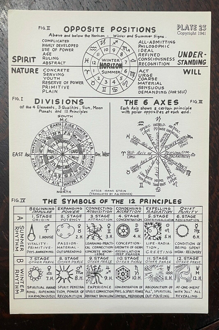 ASTROLOGICAL PHYSIOGNOMY - 1st 1941 - ZODIAC, PLANETS, PERSONALITY, DIVINATION