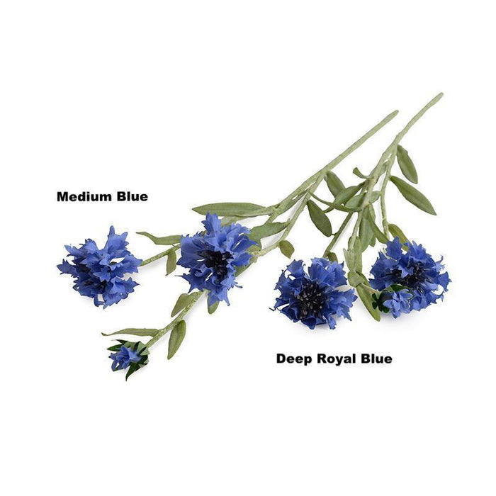 Bachelor's Button stem, 23" L - Dark Blue - New Growth Designs