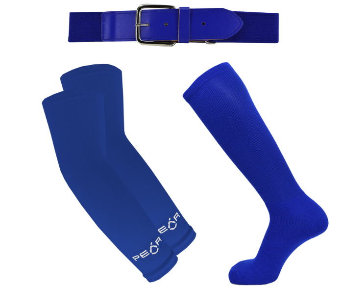 Royal Blue Allsport sock, belt & sleeve