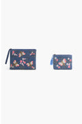 Beaded Bee Embellished Wristlet and Mini Pouch Set - Mildred Hoit
