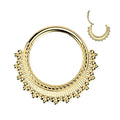 Beaded Fan Hinged Ring