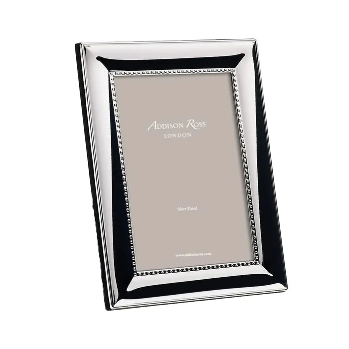 Beaded Silver Plated Photo Frame 5x7 - Mildred Hoit