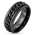 Black Chain Ring-My Body Piercing Jewellery