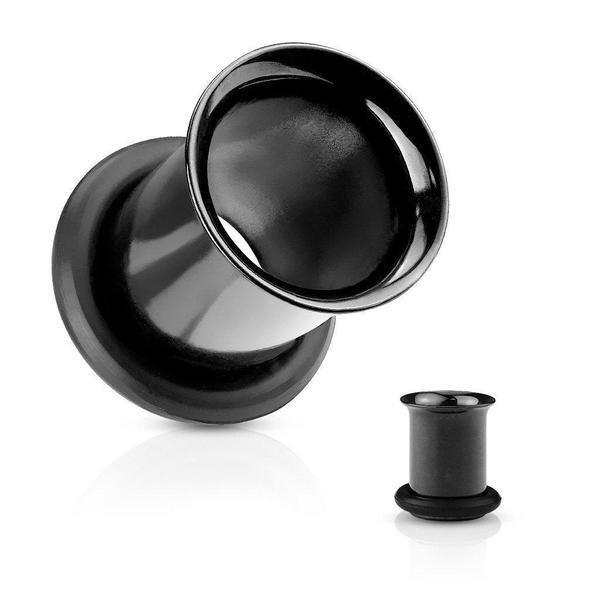 Black IP Tunnel 8G-1"-My Body Piercing Jewellery