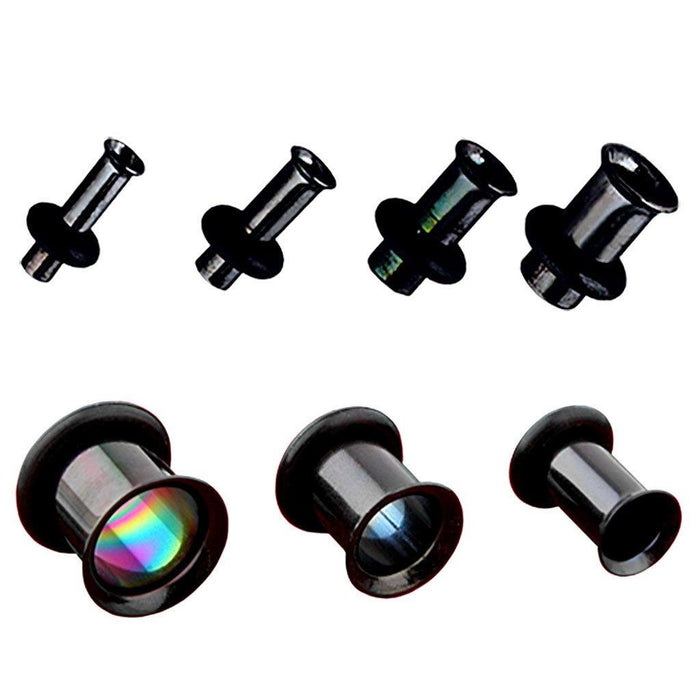 Black IP Tunnel 8G-1"-My Body Piercing Jewellery
