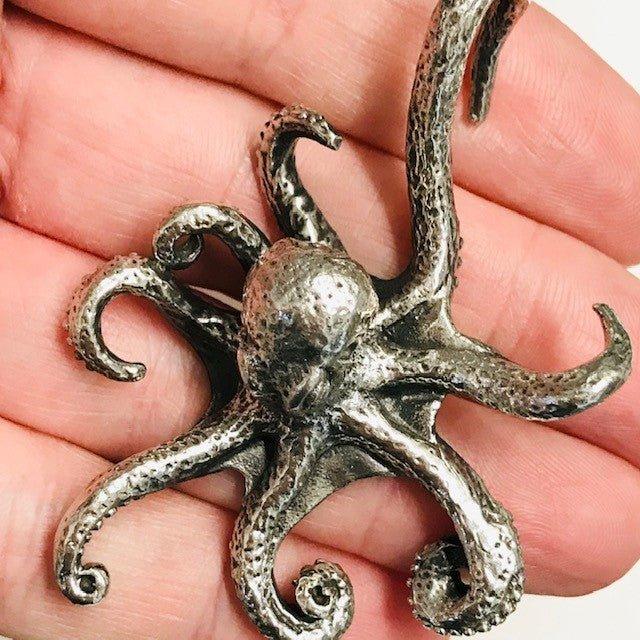Brass Octopus Ear Weights PAIR-My Body Piercing Jewellery