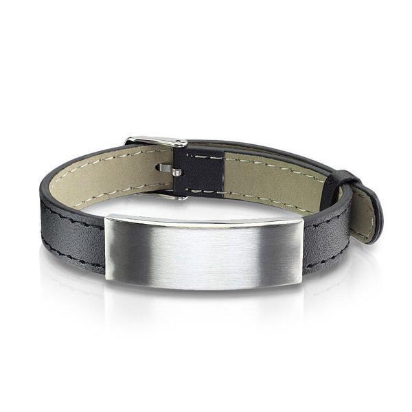 Brushed Plate ID Bracelet-My Body Piercing Jewellery
