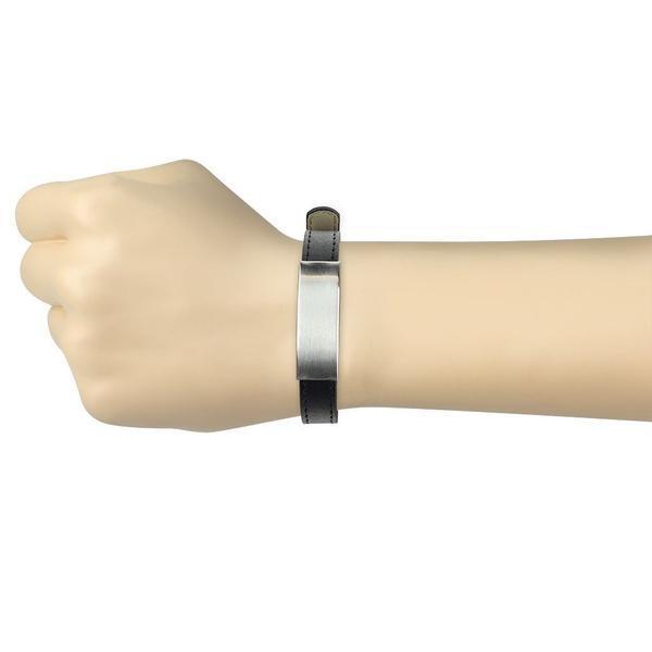 Brushed Plate ID Bracelet-My Body Piercing Jewellery