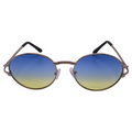 Blue/Yellow Oval Lens Sunglasses