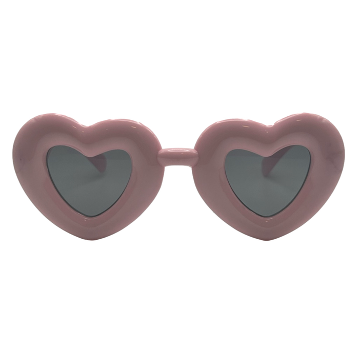 Pink Novelty Heart Sunglasses