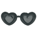 Black Novelty Heart Sunglasses