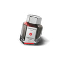 A bottle of Caran d'Ache Cosmic Infra Red Ink with a capacity indicator of 50 ml. The bottle is transparent, revealing the red ink inside, and has the brand's logo and 'Cosmic' text on it.