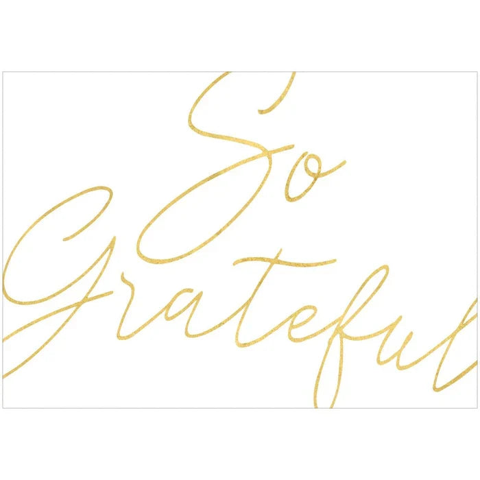 Caspari 'So Grateful' Foil Notecards - Mildred Hoit