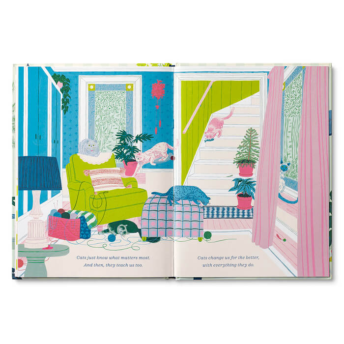 'Cats Just Know' Book inside view