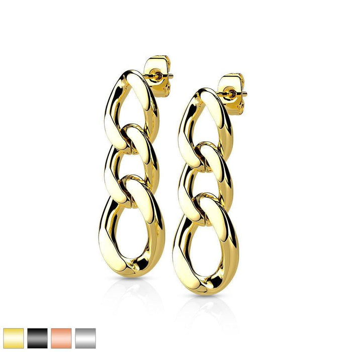 Chain Dangle Earrings Pair-My Body Piercing Jewellery