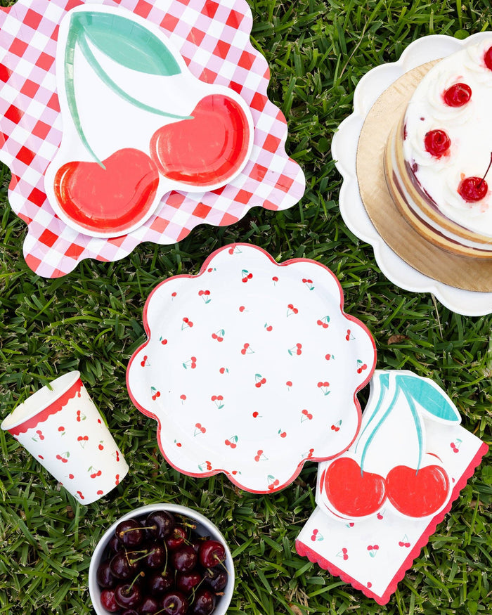 Cherries Shaped Napkins - bubblegum market