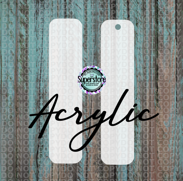 Clear Acrylic Bookmark 6.50 inch  - Sublimation Acrylic