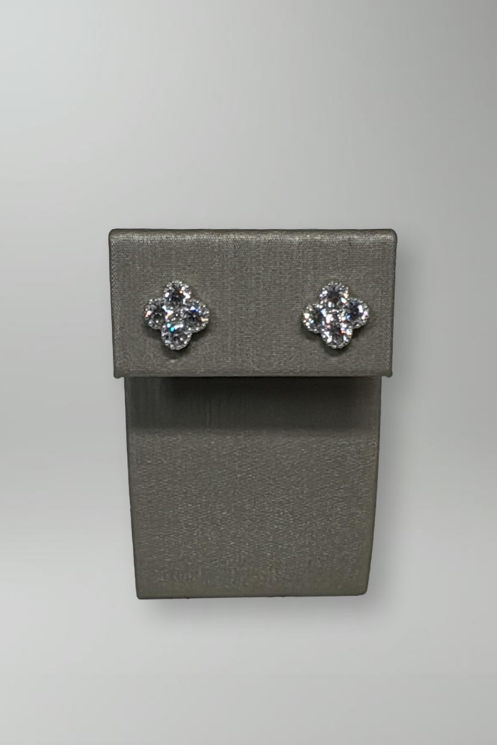 Clover Earrings Silver - Mildred Hoit