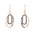 Concentric Linx Oval Earrings (E1769) - DanaReedDesigns